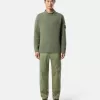 Pullover mit Stehkragen und Ziernähten