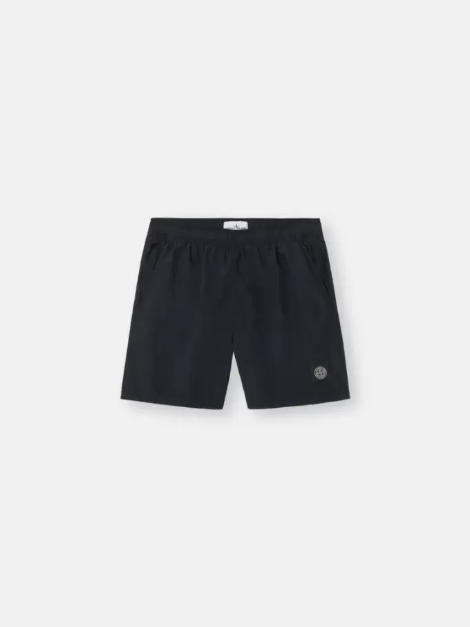 Regular-Fit-Badehose in mittlerer Länge mit Taschen
