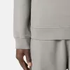 Regular-Fit-Sweatshirt mit halbem Reißverschluss und gerippten Einsätzen