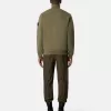 Regular-Fit-Sweatshirt mit halbem Reißverschluss und gerippten Einsätzen
