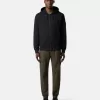 Regular-Fit-Sweatshirt mit Kapuze, Reißverschluss und Taschen