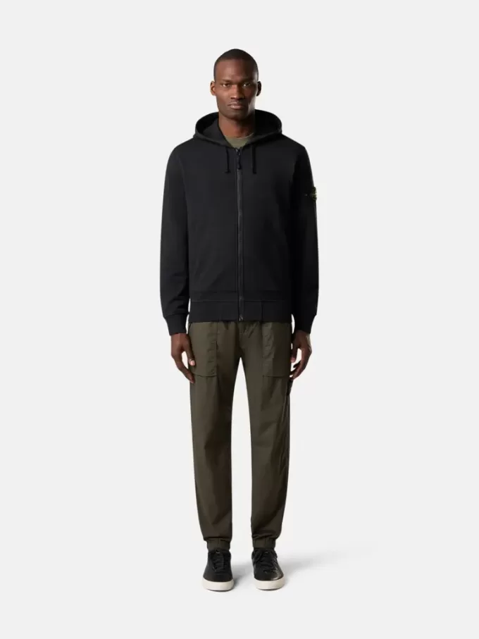 Regular-Fit-Sweatshirt mit Kapuze, Reißverschluss und Taschen