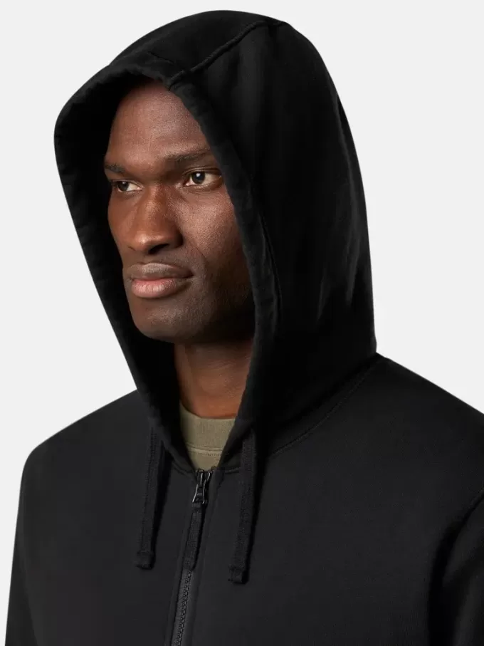 Regular-Fit-Sweatshirt mit Kapuze, Reißverschluss und Taschen