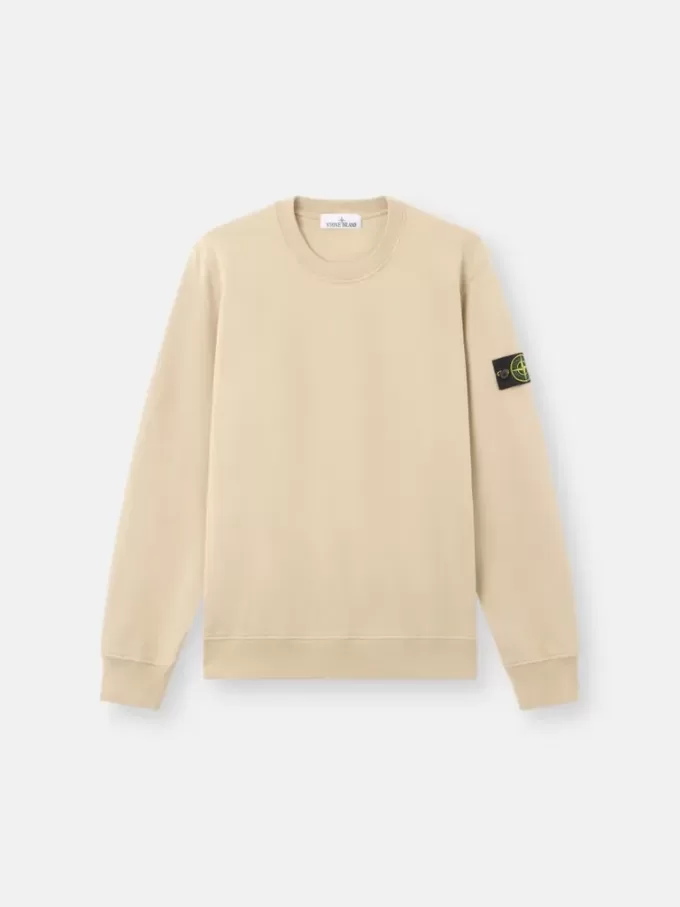 Regular-Fit-Sweatshirt mit Rundhalsausschnitt und elastischen Bündchen