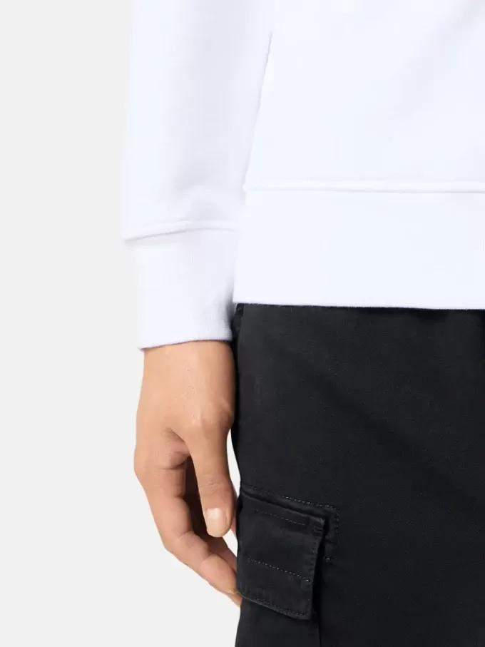Regular-Fit-Sweatshirt mit Rundhalsausschnitt und elastischen Bündchen