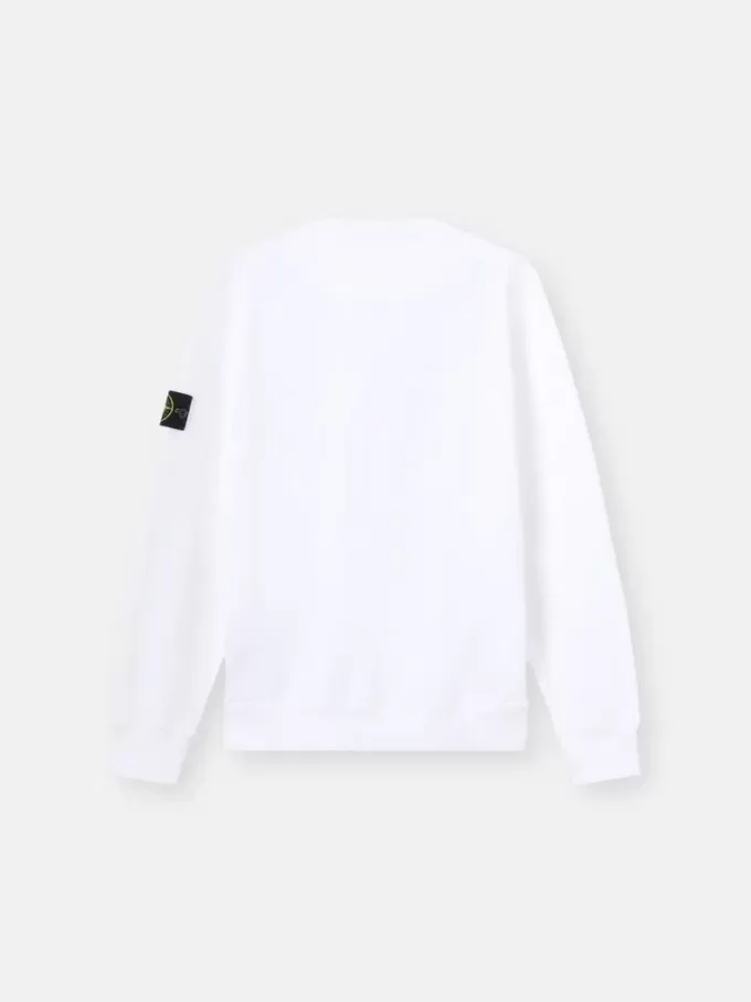 Regular-Fit-Sweatshirt mit Rundhalsausschnitt und elastischen Bündchen