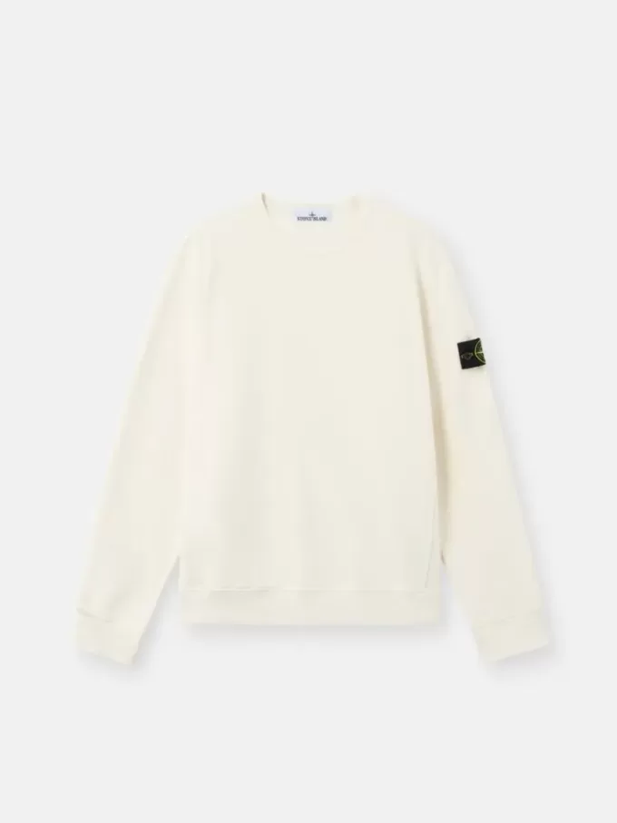 Regular-Fit-Sweatshirt mit Rundhalsausschnitt und gerippten Einsätzen