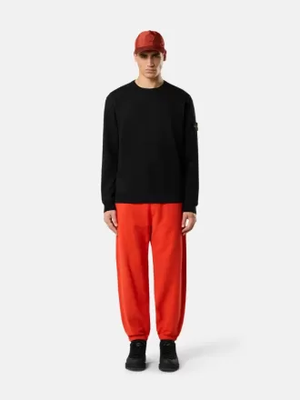 Regular-Fit-Sweatshirt mit Rundhalsausschnitt und gerippten Einsätzen