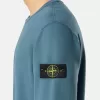 Regular-Fit-Sweatshirt mit Rundhalsausschnitt und gerippten Einsätzen