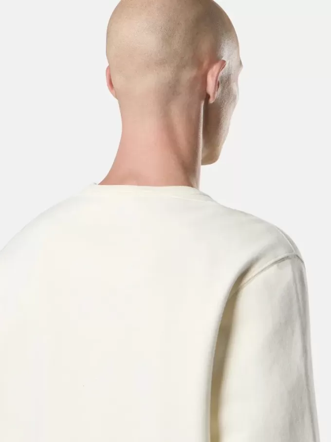 Regular-Fit-Sweatshirt mit Rundhalsausschnitt und gerippten Einsätzen