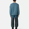 Regular-Fit-Sweatshirt mit Rundhalsausschnitt und gerippten Einsätzen