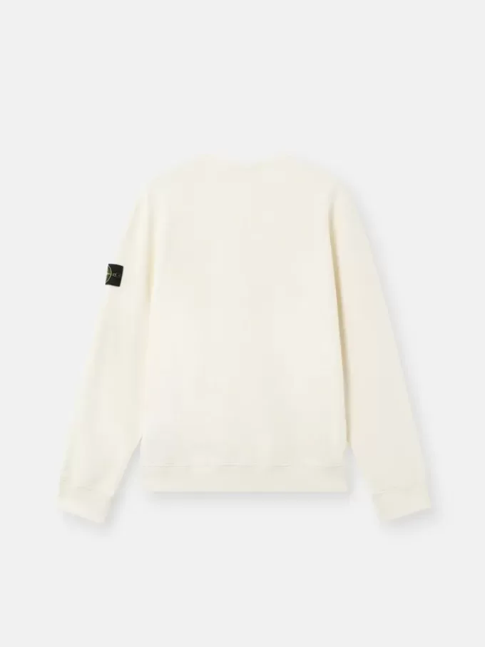 Regular-Fit-Sweatshirt mit Rundhalsausschnitt und gerippten Einsätzen