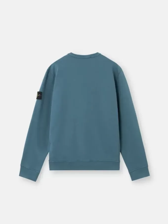 Regular-Fit-Sweatshirt mit Rundhalsausschnitt und gerippten Einsätzen