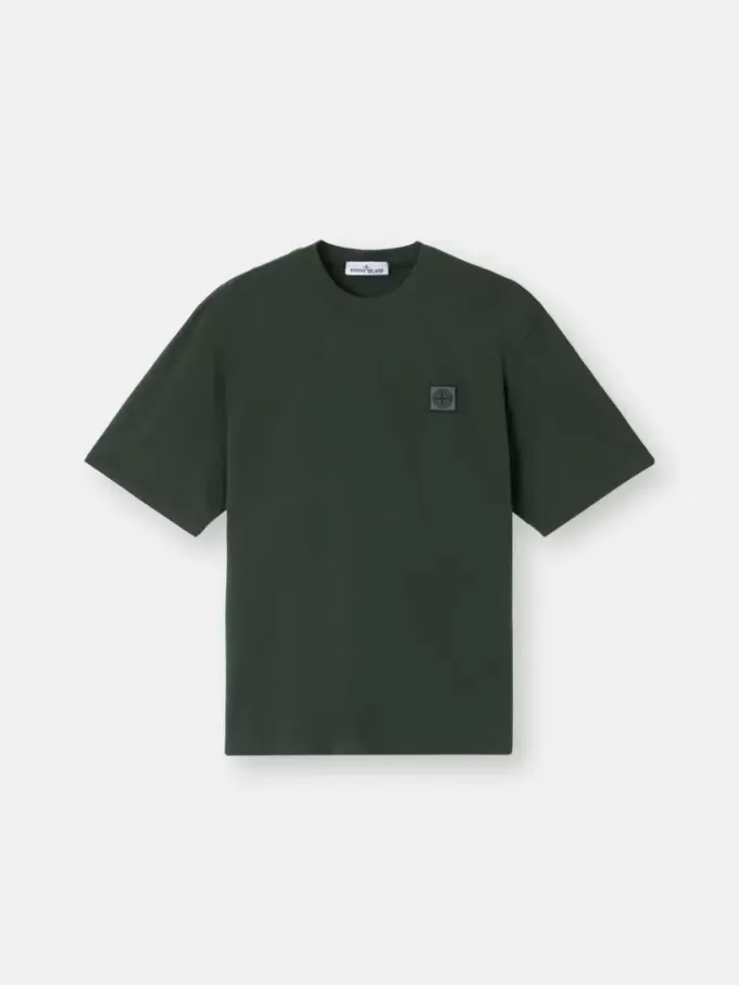 Regular-Fit-T-Shirt mit kurzen Ärmeln und Compass-Patch