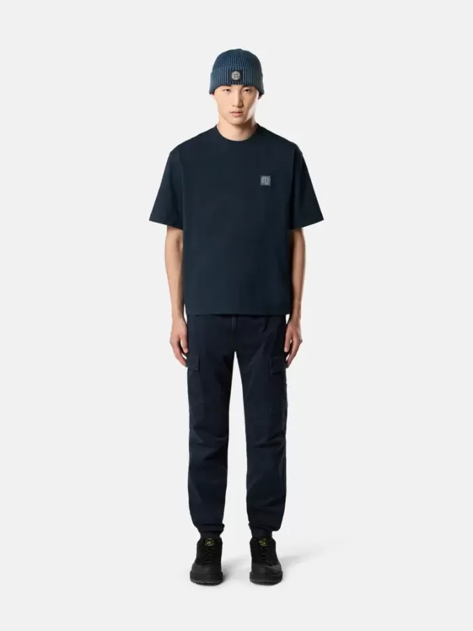 Regular-Fit-T-Shirt mit kurzen Ärmeln und Compass-Patch