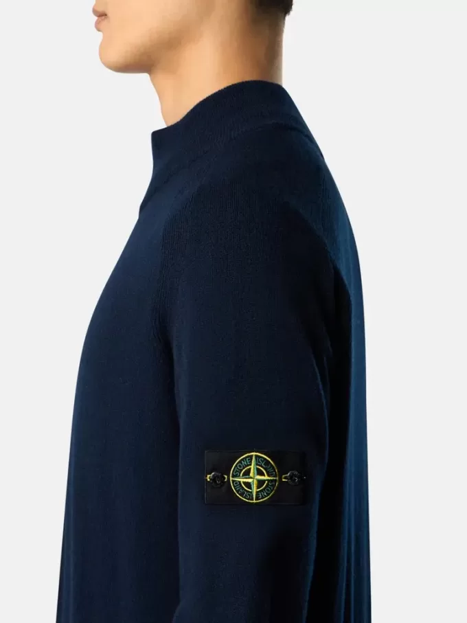Reißverschluss-Pullover mit Raglanärmeln und gerippten Bündchen