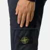 Schmal geschnittene Cargohose mit Reißverschlusstaschen