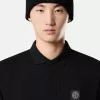 Schmal geschnittenes Kurzarm-Poloshirt mit Compass-Aufnäher