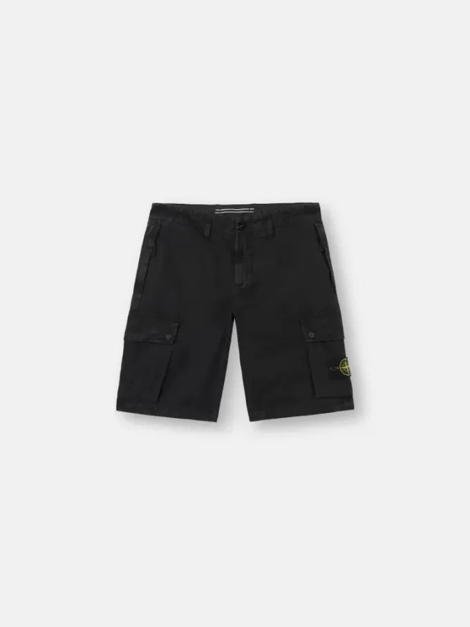 Slim-Fit-Cargo-Bermudashorts mit Reißverschlusstaschen
