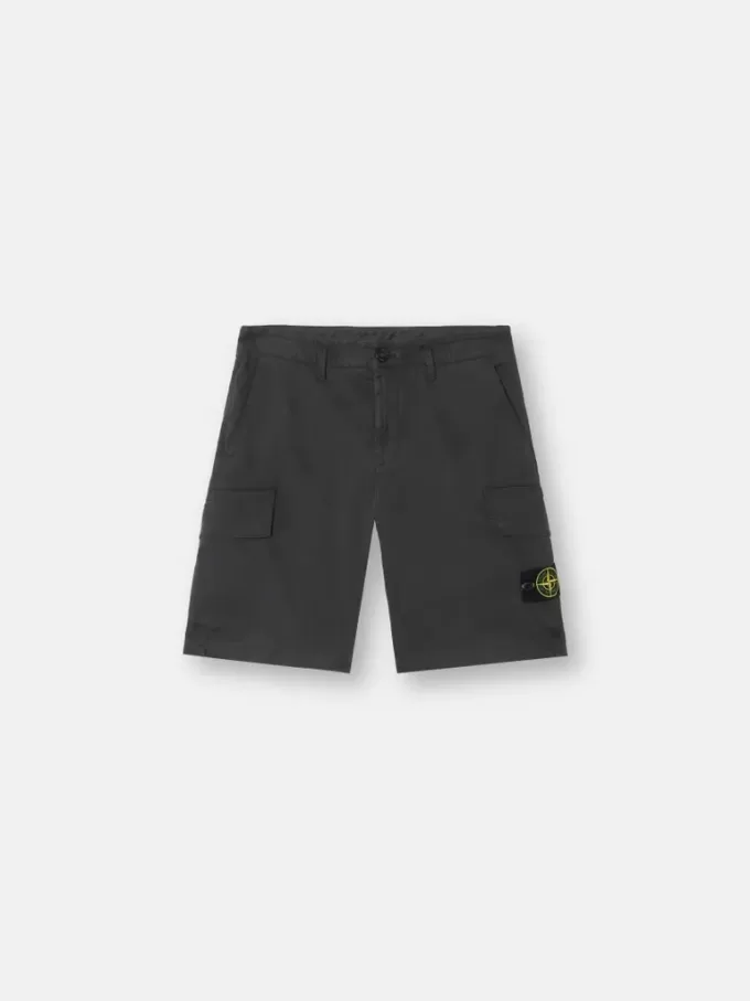 Slim-Fit-Cargo-Bermudashorts mit Reißverschlusstaschen