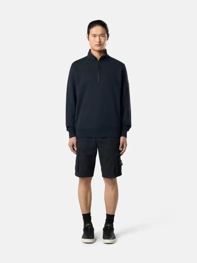 Slim-Fit-Cargo-Bermudashorts mit Reißverschlusstaschen