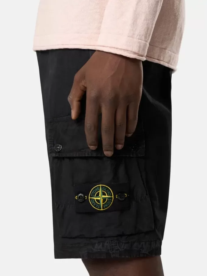 Slim-Fit-Cargo-Bermudashorts mit Reißverschlusstaschen