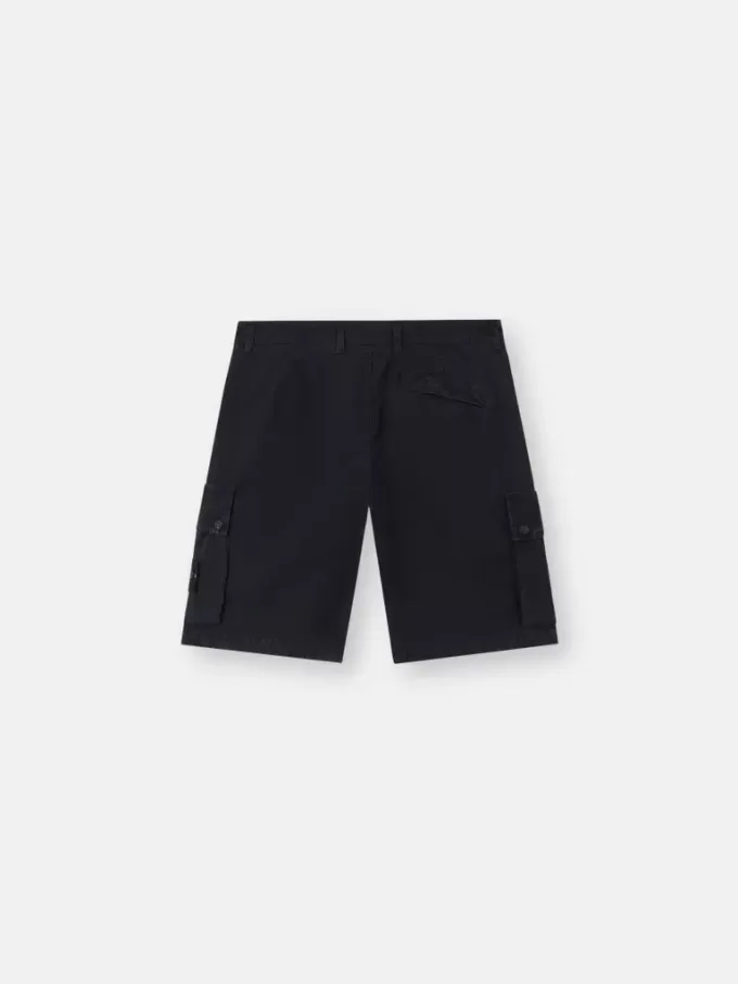 Slim-Fit-Cargo-Bermudashorts mit Reißverschlusstaschen