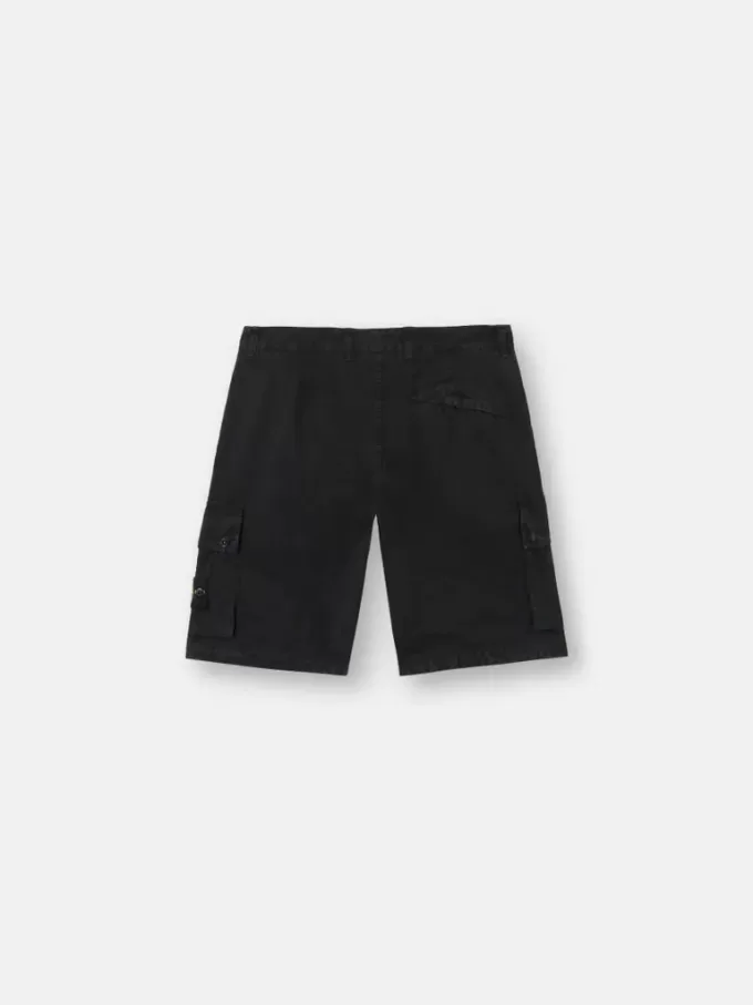 Slim-Fit-Cargo-Bermudashorts mit Reißverschlusstaschen