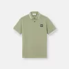 Slim-Fit-Kurzarm-Poloshirt mit gestreiften Details
