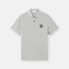 Slim-Fit-Kurzarm-Poloshirt mit gestreiften Details