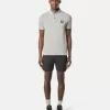 Slim-Fit-Kurzarm-Poloshirt mit gestreiften Details