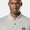 Slim-Fit-Kurzarm-Poloshirt mit gestreiften Details