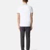 Slim-Fit-Kurzarm-Poloshirt mit gestreiften Details