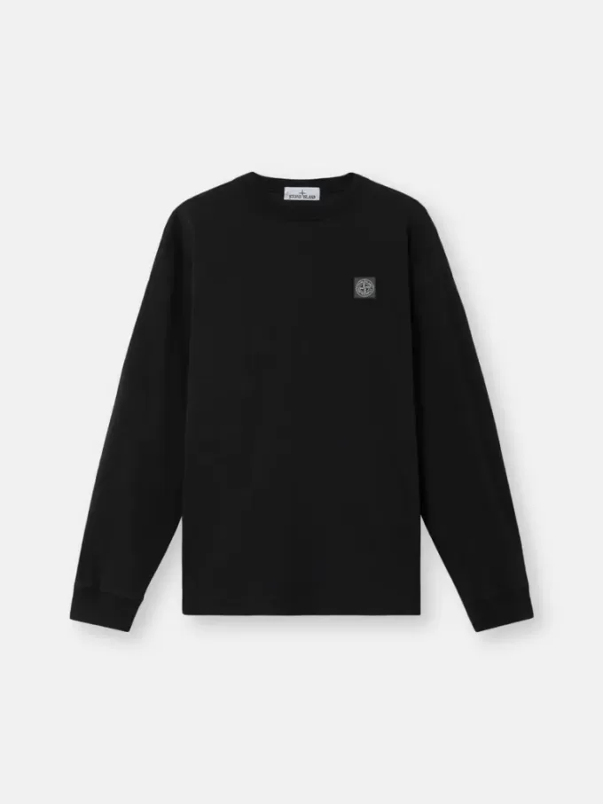 Slim-Fit-Langarm-T-Shirt mit Compass-Patch
