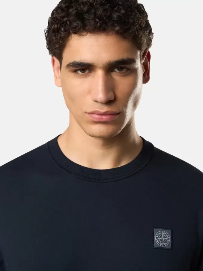 Slim-Fit-Langarm-T-Shirt mit Compass-Patch