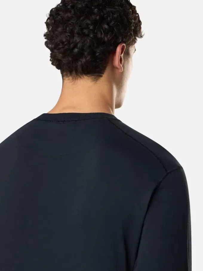 Slim-Fit-Langarm-T-Shirt mit Compass-Patch