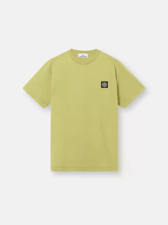 Slim-Fit-T-Shirt mit kurzen Ärmeln und Kompass-Aufnäher