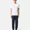 Slim-Fit-T-Shirt mit kurzen Ärmeln und Kompass-Aufnäher