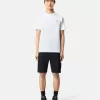 Slim-Fit-T-Shirt mit kurzen Ärmeln und Kompass-Aufnäher