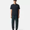 Slim-Fit-T-Shirt mit kurzen Ärmeln und Kompass-Aufnäher