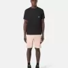 Slim-Fit-T-Shirt mit kurzen Ärmeln und Kompass-Aufnäher
