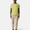 Slim-Fit-T-Shirt mit kurzen Ärmeln und Kompass-Aufnäher