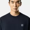Slim-Fit-T-Shirt mit kurzen Ärmeln und Kompass-Aufnäher