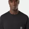 Slim-Fit-T-Shirt mit kurzen Ärmeln und Kompass-Aufnäher