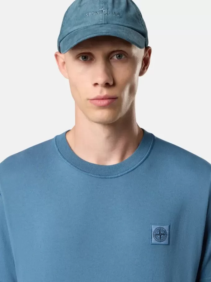 Slim-Fit-T-Shirt mit kurzen Ärmeln und Kompass-Aufnäher