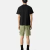 Slim-Fit-T-Shirt mit kurzen Ärmeln und Kompass-Aufnäher
