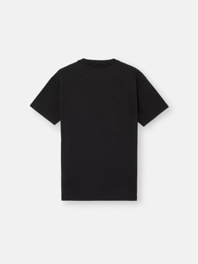 Slim-Fit-T-Shirt mit kurzen Ärmeln und Kompass-Aufnäher