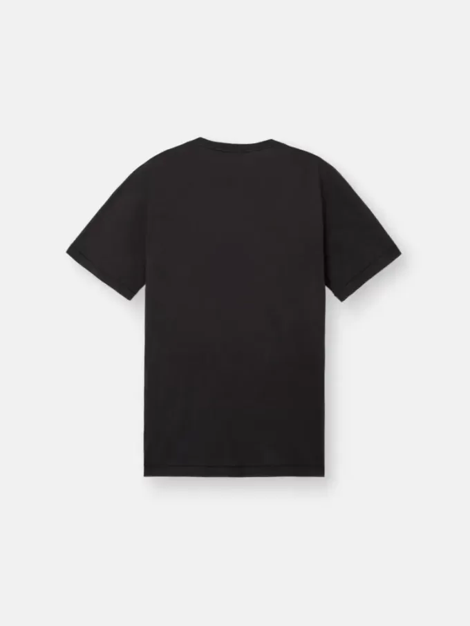 Slim-Fit-T-Shirt mit kurzen Ärmeln und Kompass-Aufnäher