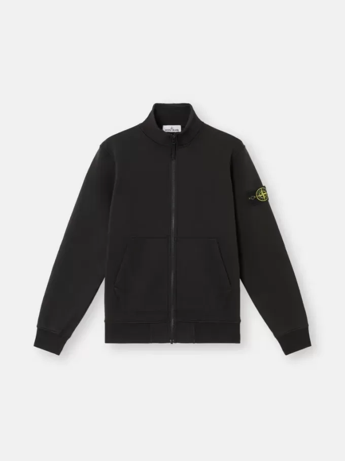Sweatshirt mit aufgesetzten Taschen und Reißverschluss
