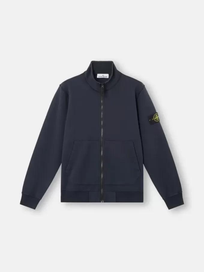 Sweatshirt mit aufgesetzten Taschen und Reißverschluss